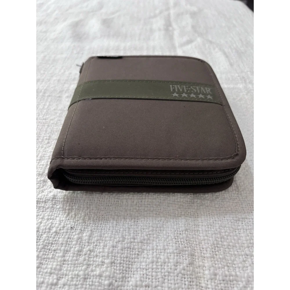 Vintage Mead Five Star Mini Fat Little Day Planner 1996 Olive Green EUC!